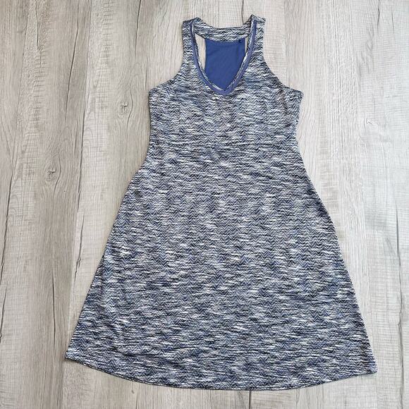 WMNS MPG Athletic Sporty Dress Purple Black w/Pockets Knee Length M Racerback - Picture 2 of 11